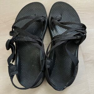 Black Chaco Double Strap Sandals